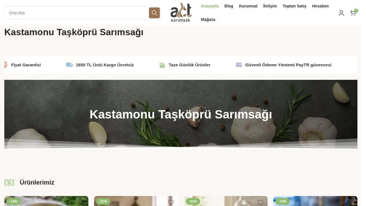 ACT SARIMSAK website preview