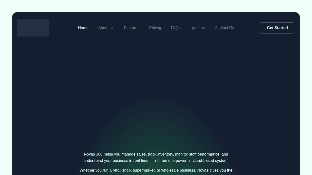 Novas 360 website preview
