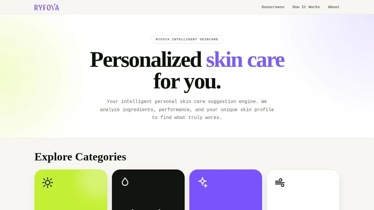 Ryfoya website preview