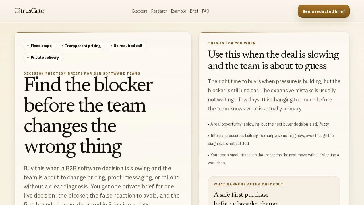 CitrusGate website preview