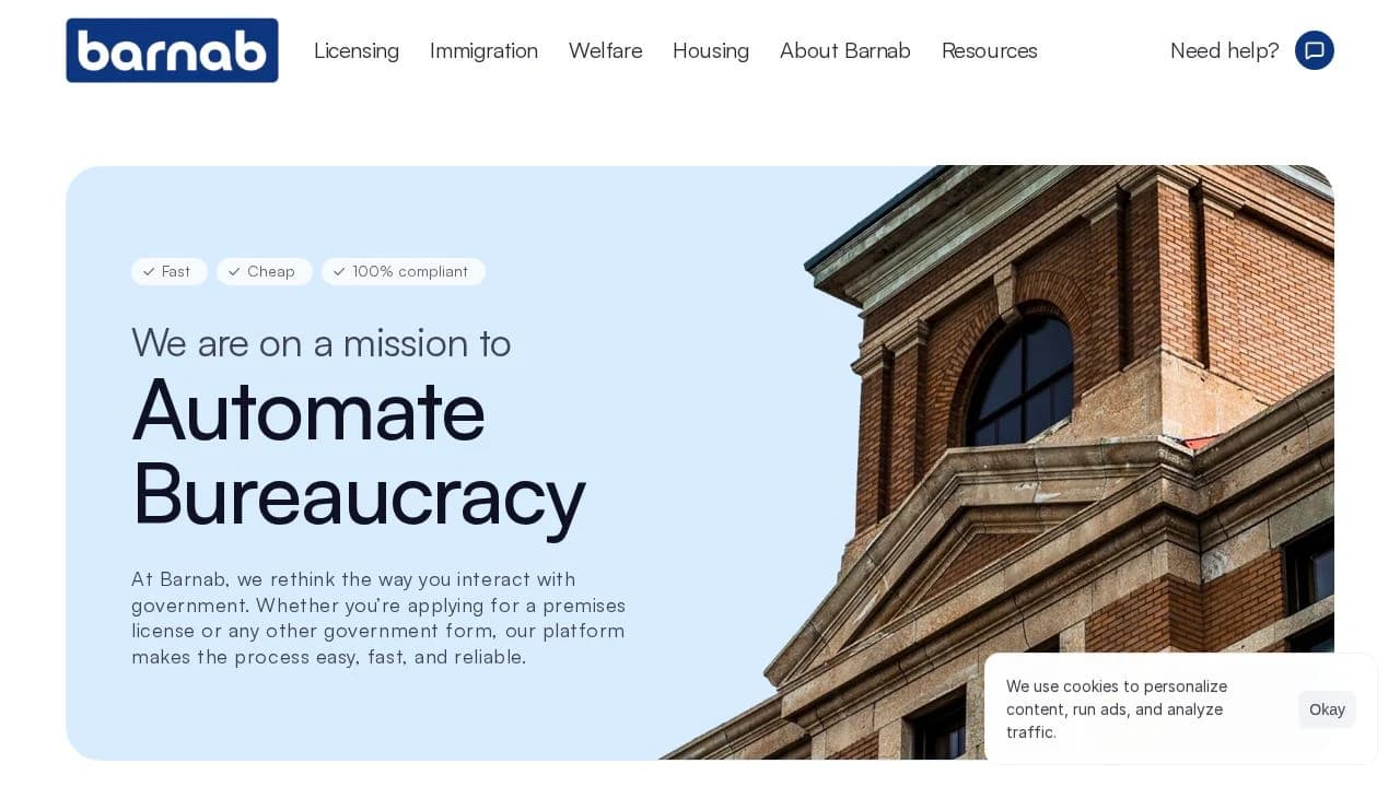 Barnab - Legal example screenshot