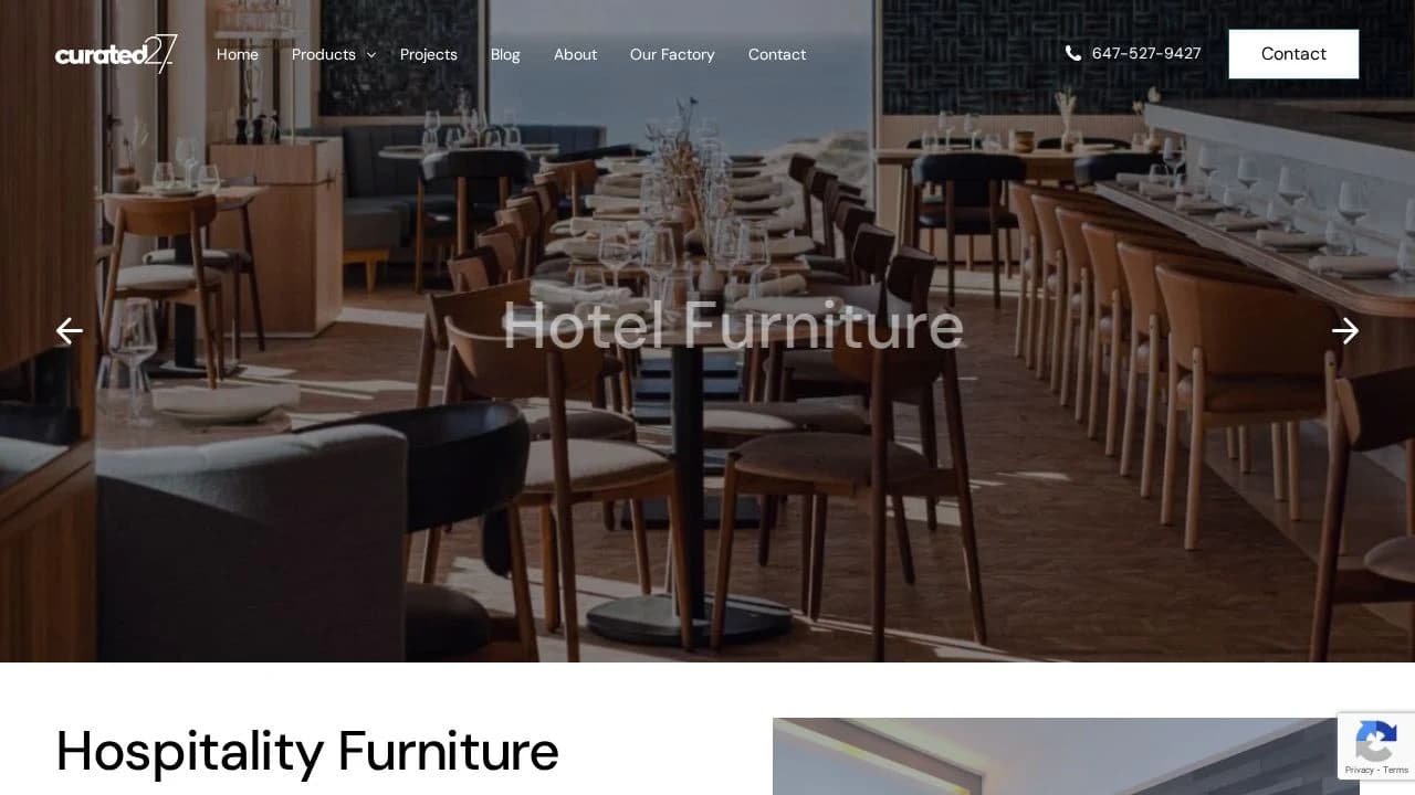 Curated27 website preview