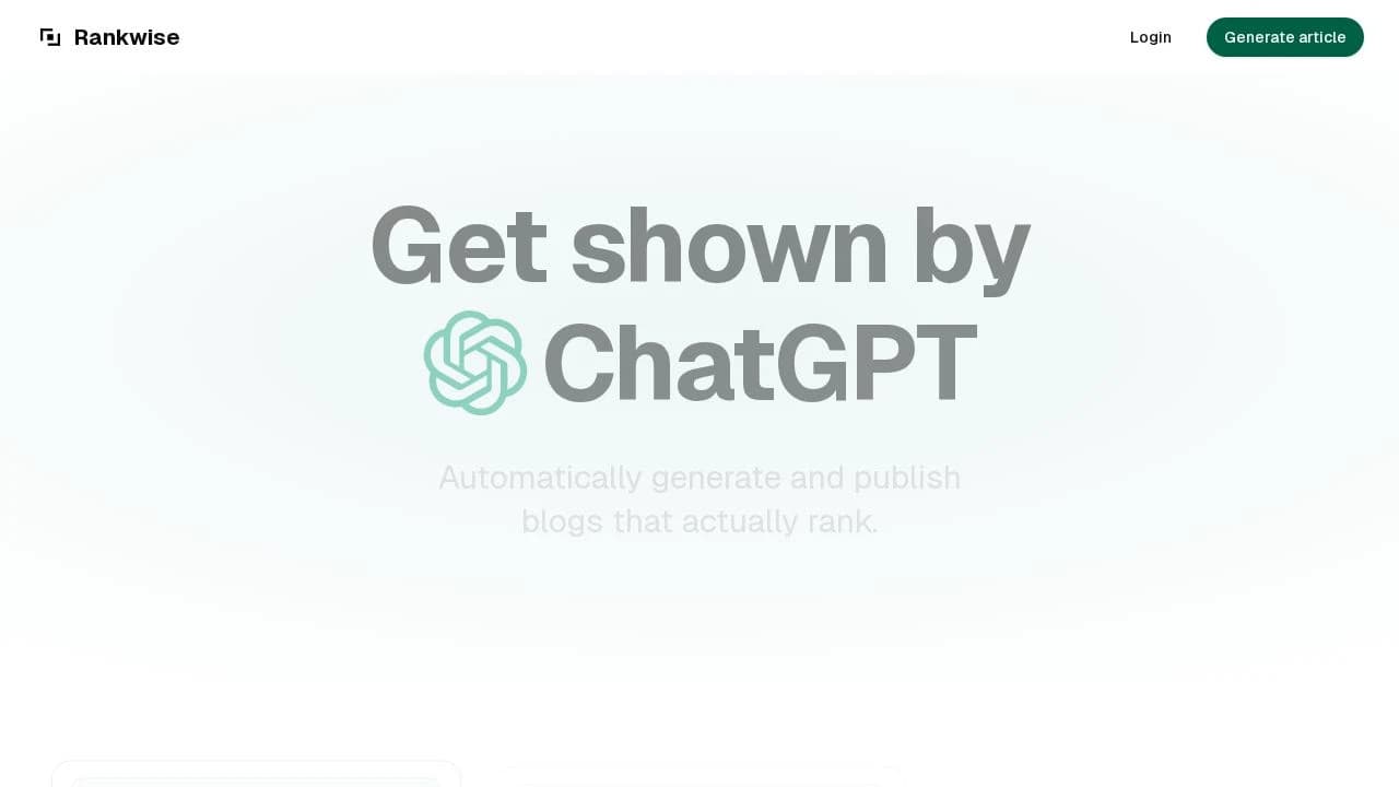 Rankwise website preview