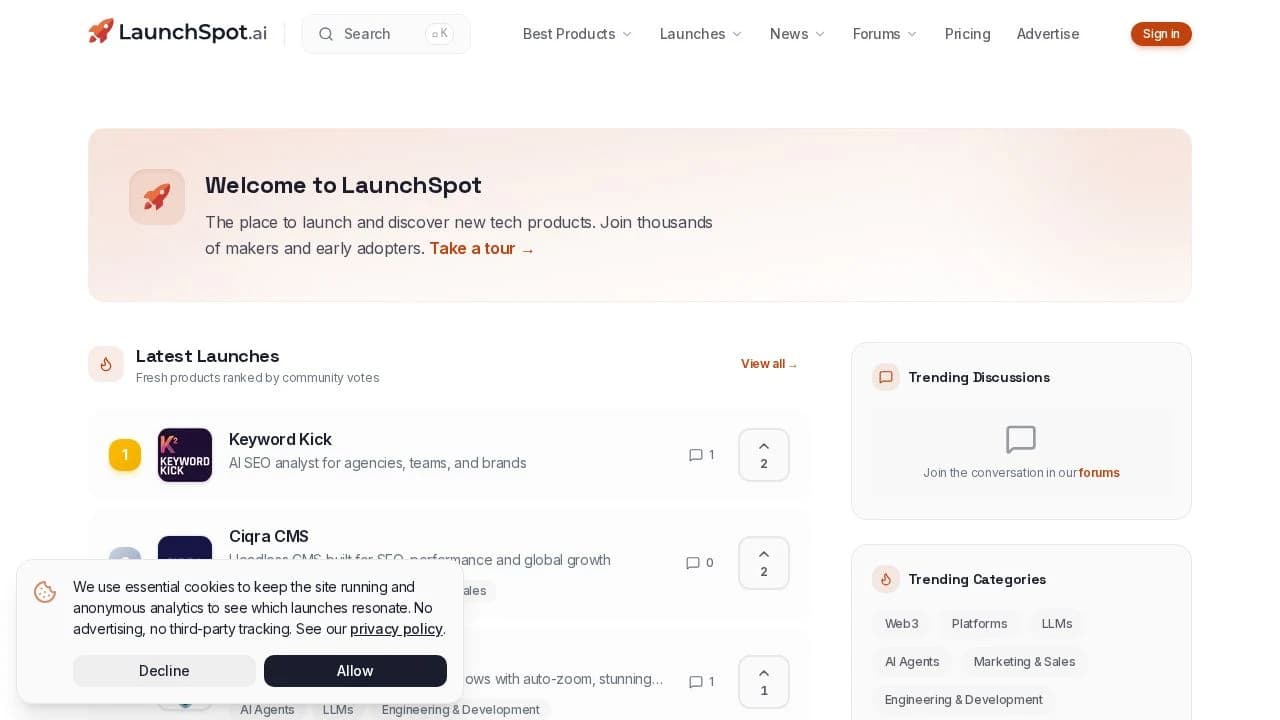 LaunchSpot.ai preview
