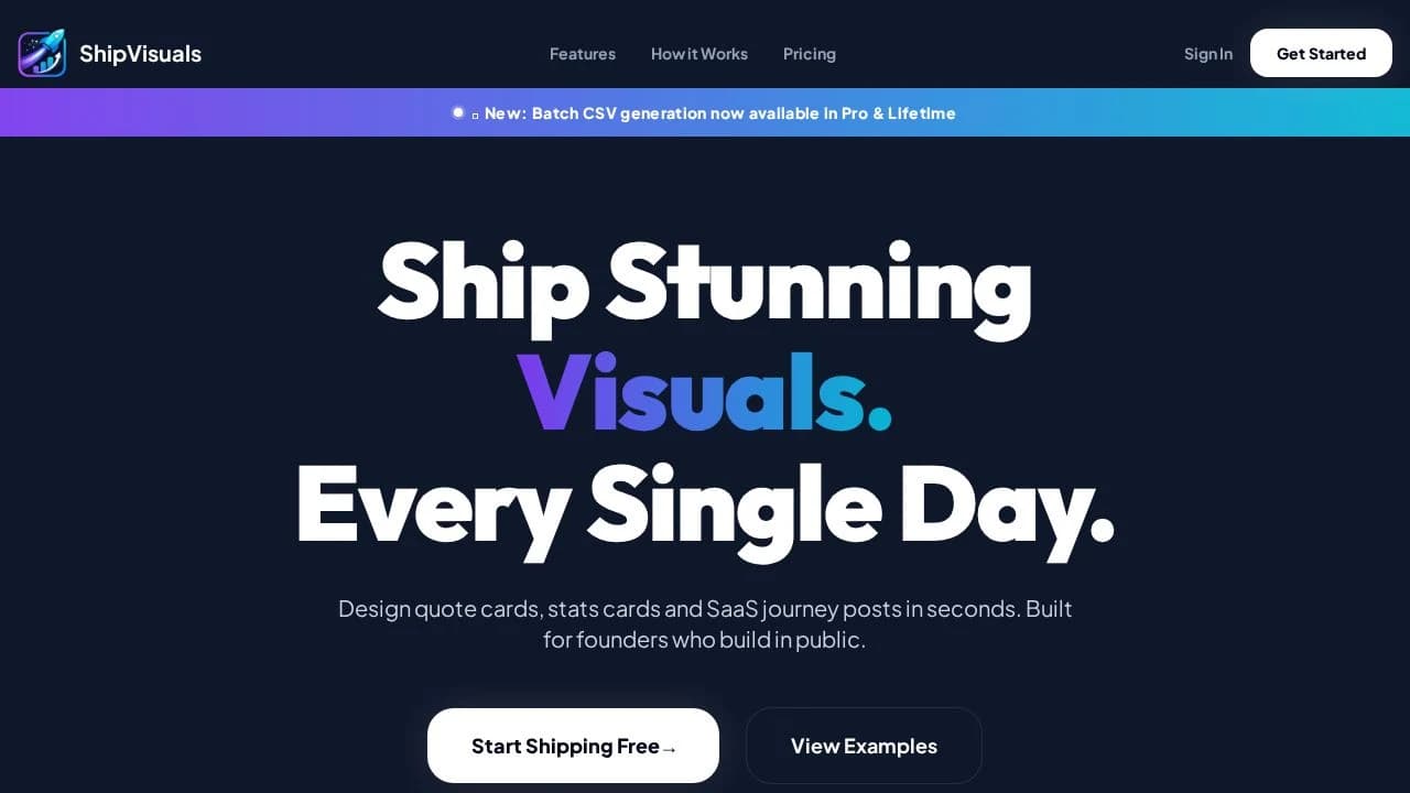 ShipVisuals website preview