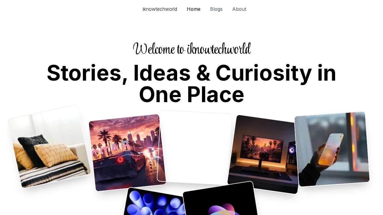 iknowtechworld website preview