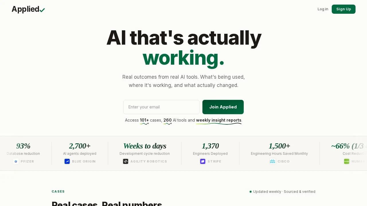 Applied website preview