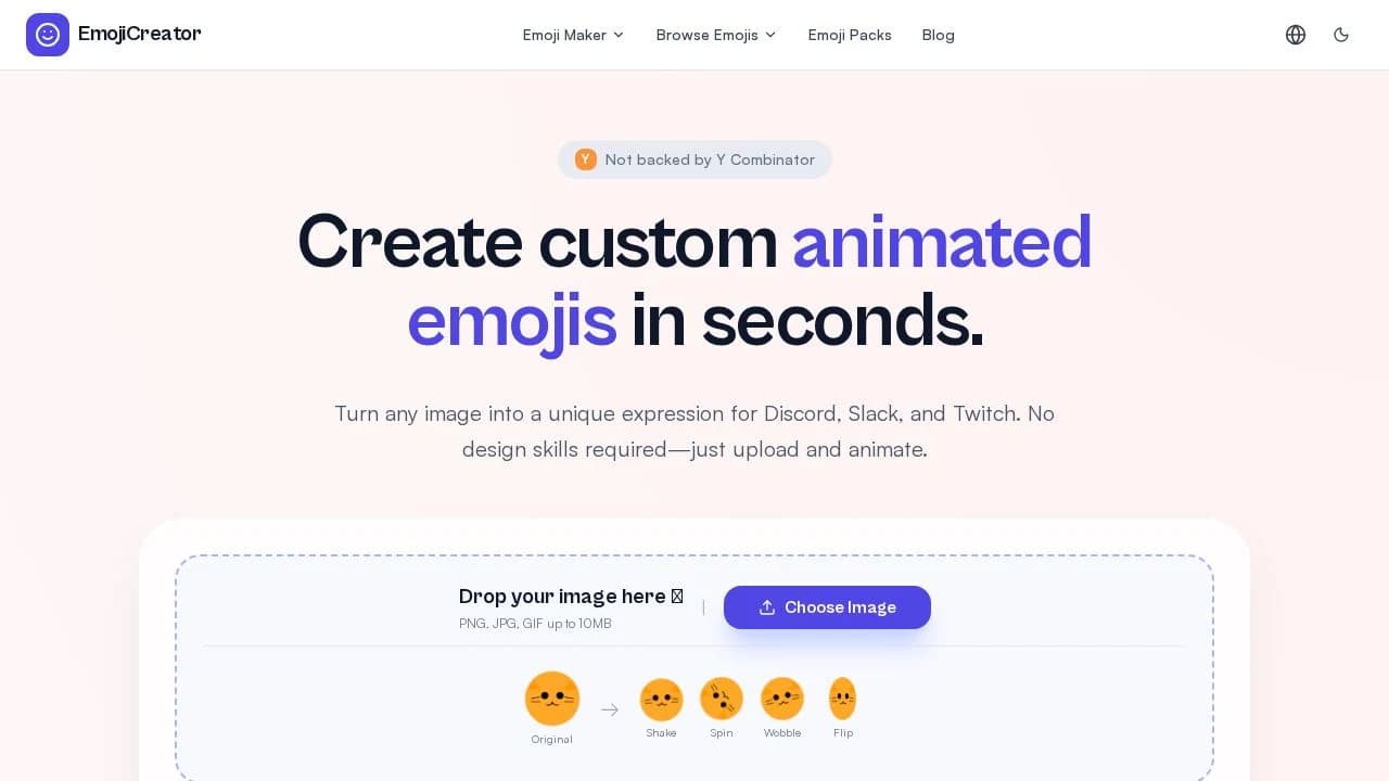 Emoji Creator website preview