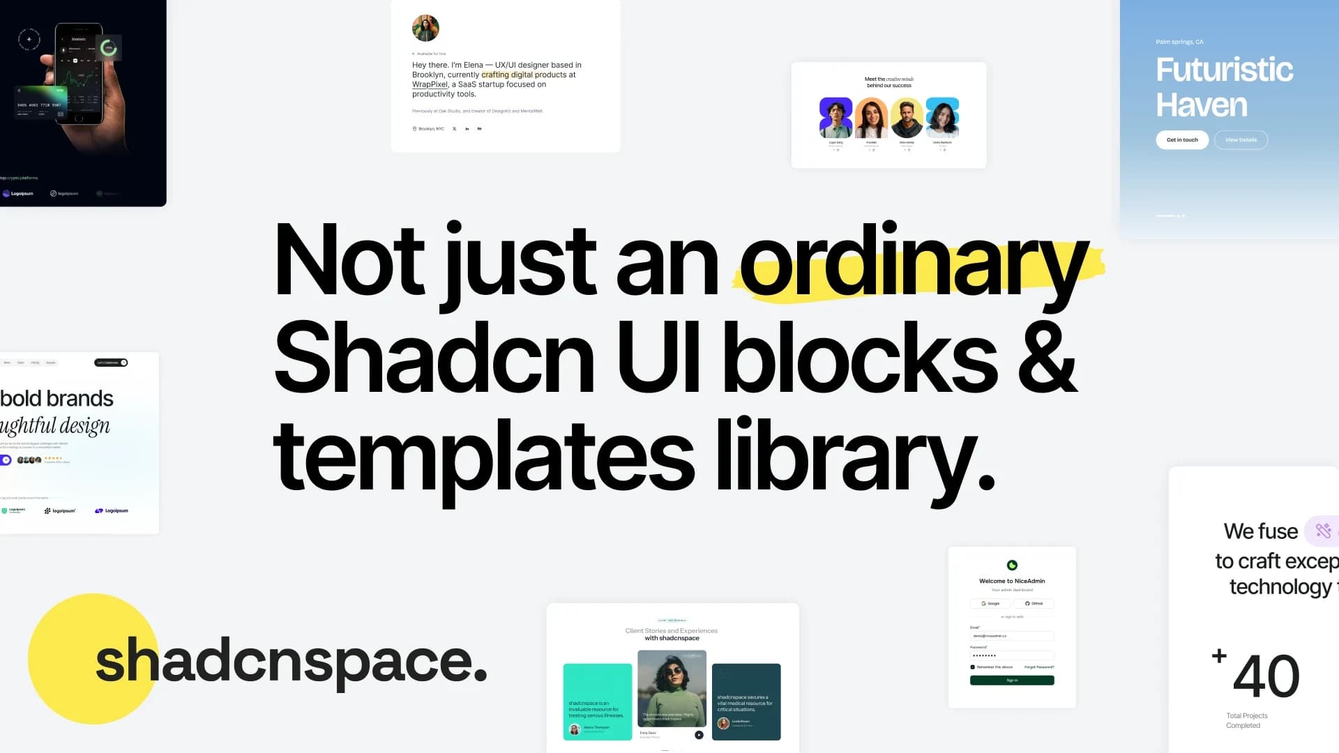 Shadcn Space website preview