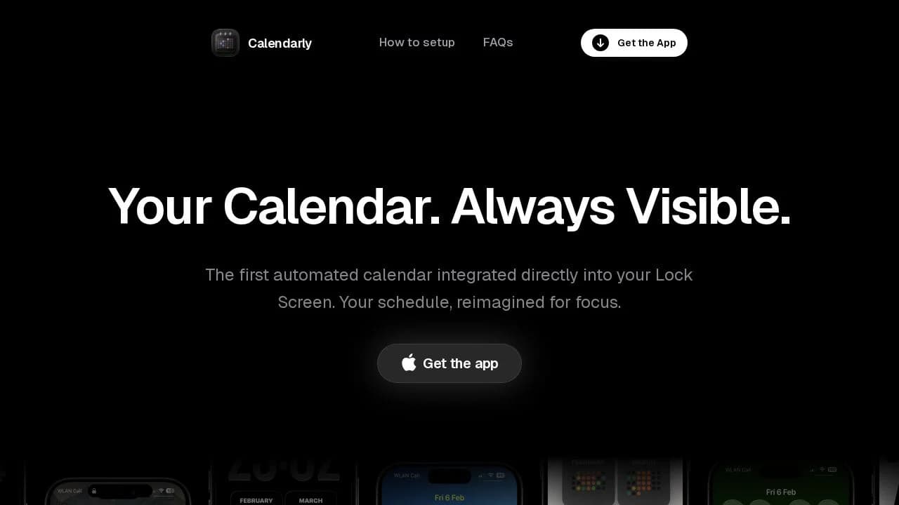 Calendarly website preview