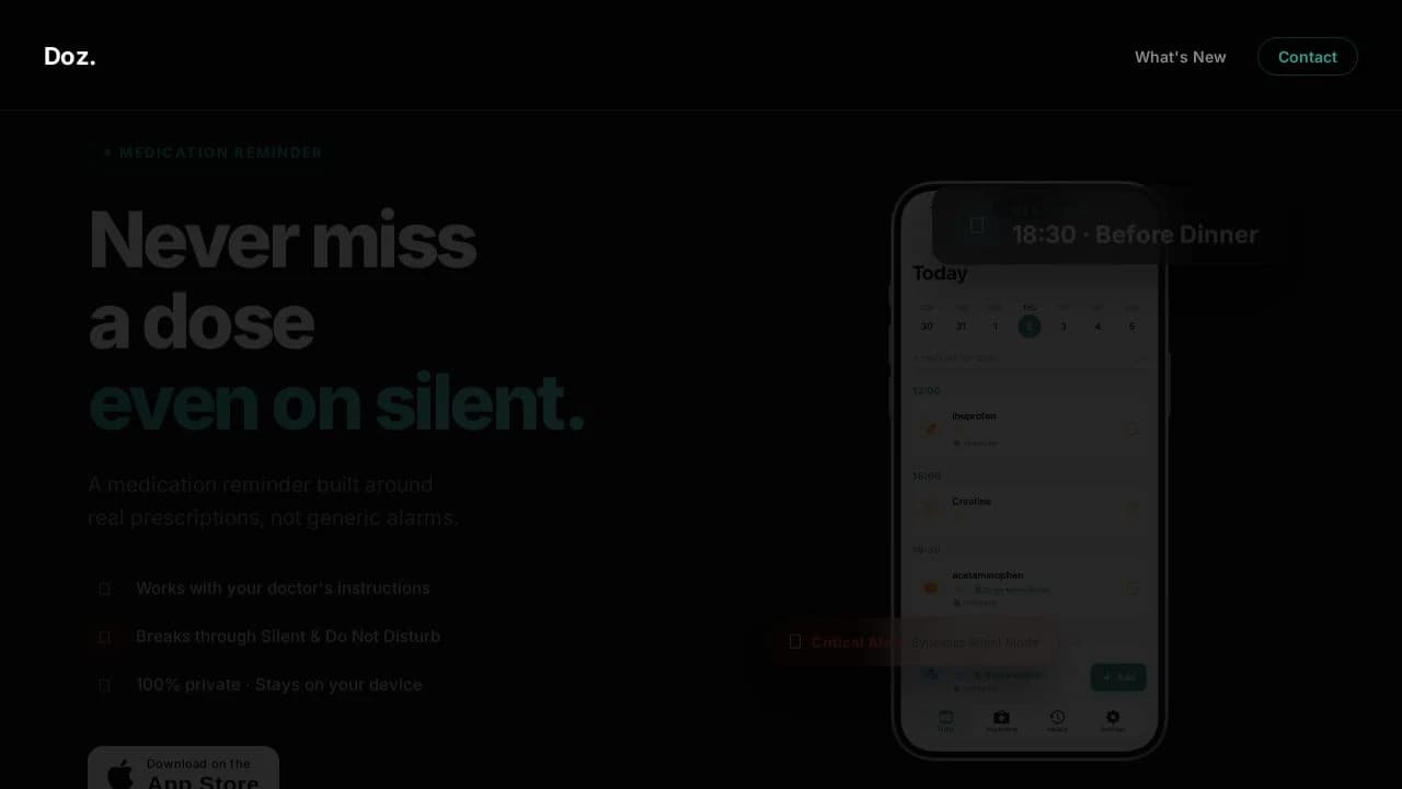 Doz website preview
