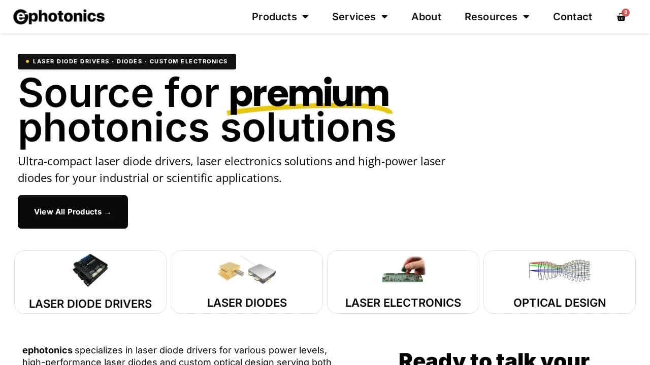 Laser Diode Driver website preview