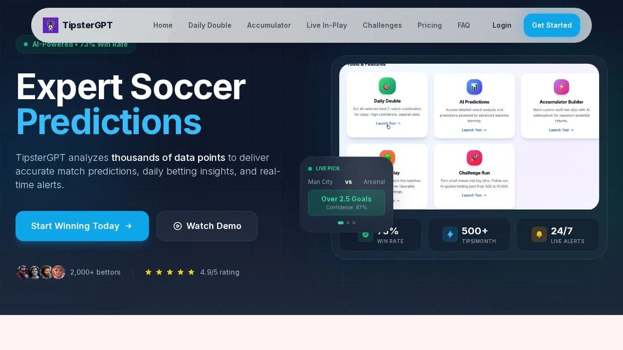 tipstergpt.xyz website preview