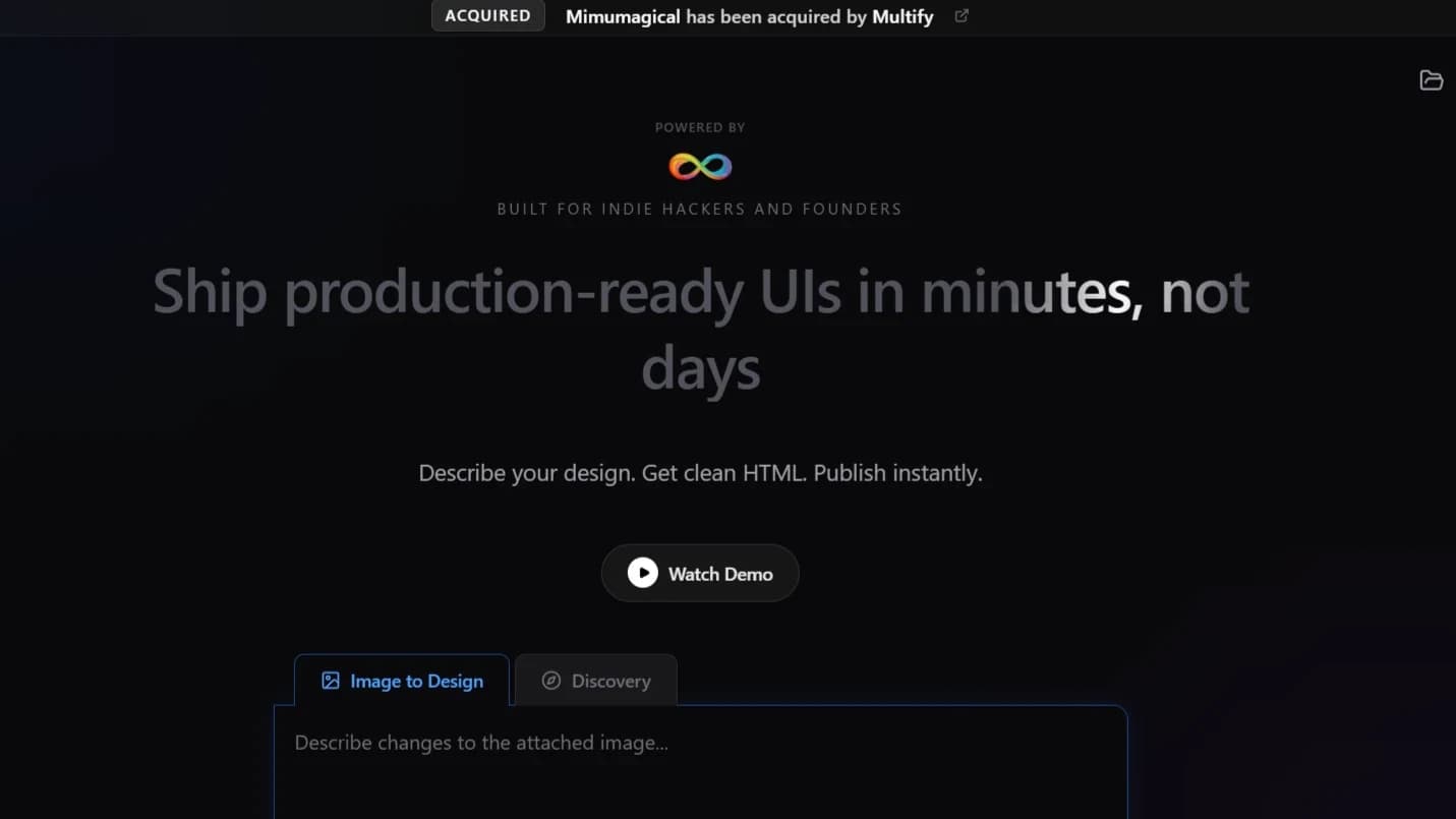 Mimu website preview