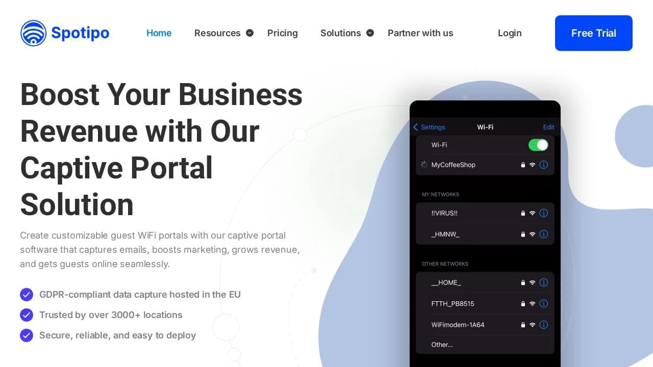 Spotipo website preview