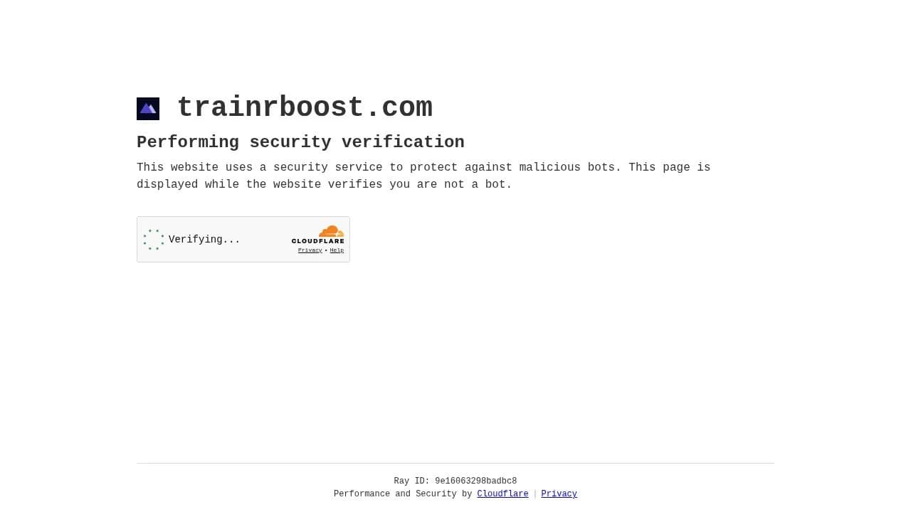 TrainRBoost website preview