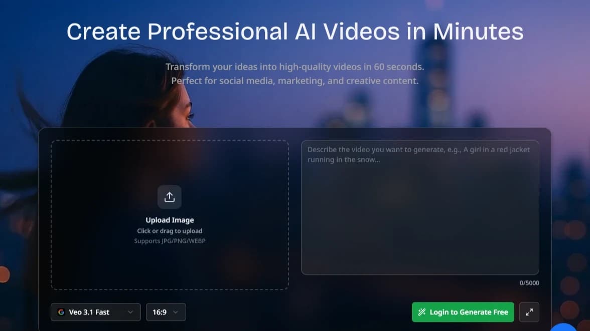 vidflux website preview