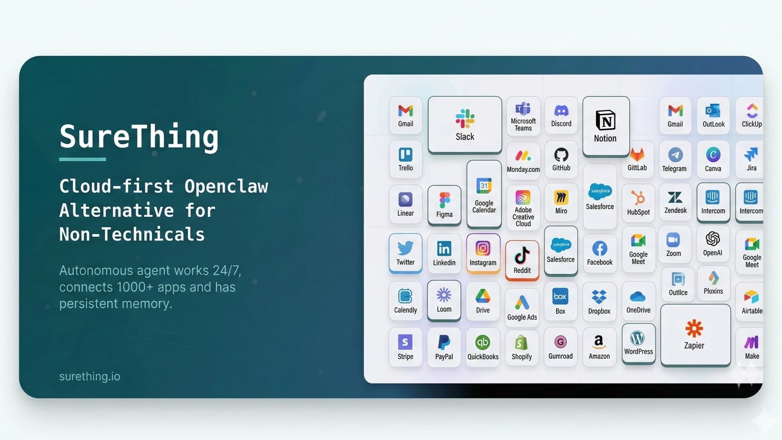 SureThing.io website preview