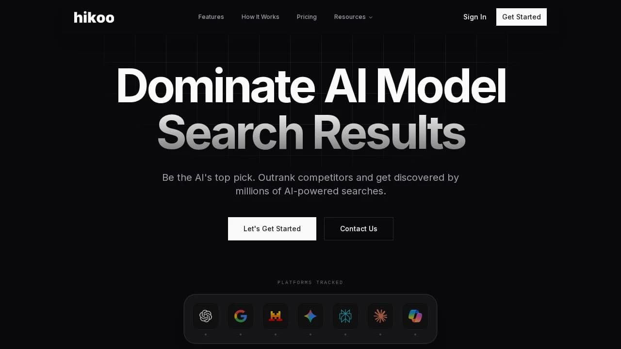 Hikoo website preview