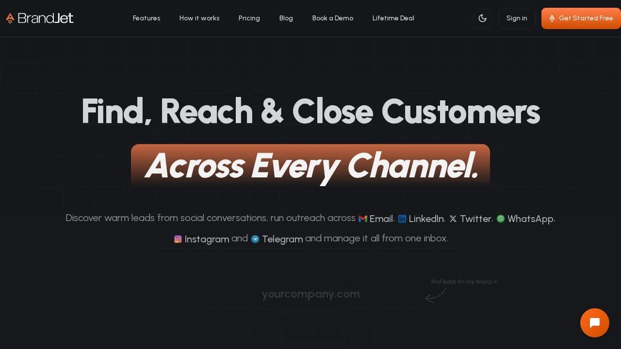 Brandjet AI website preview