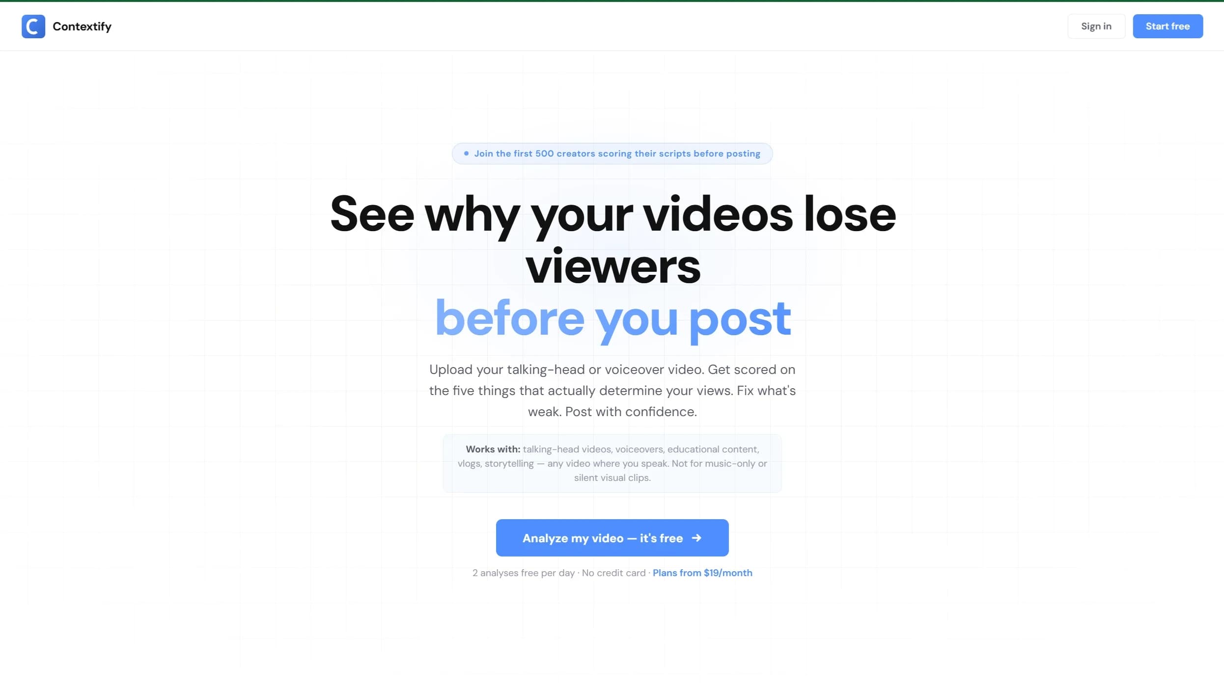 Contextify website preview