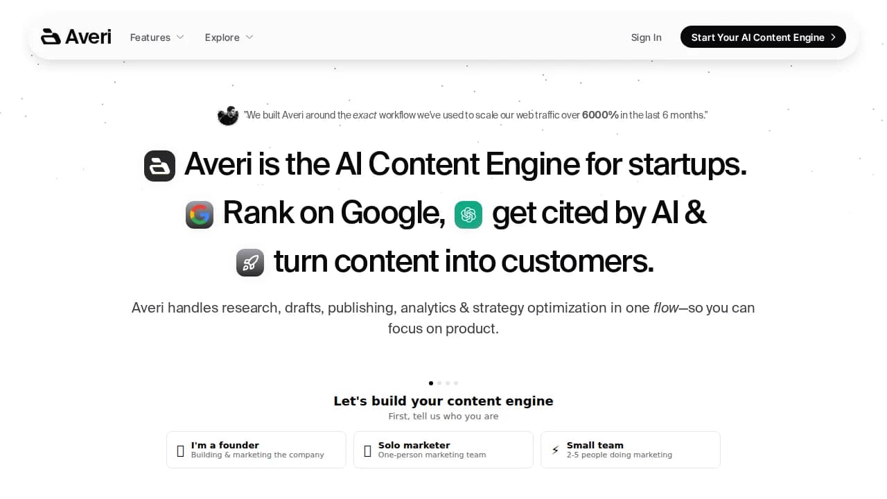 The AI Content Engine preview