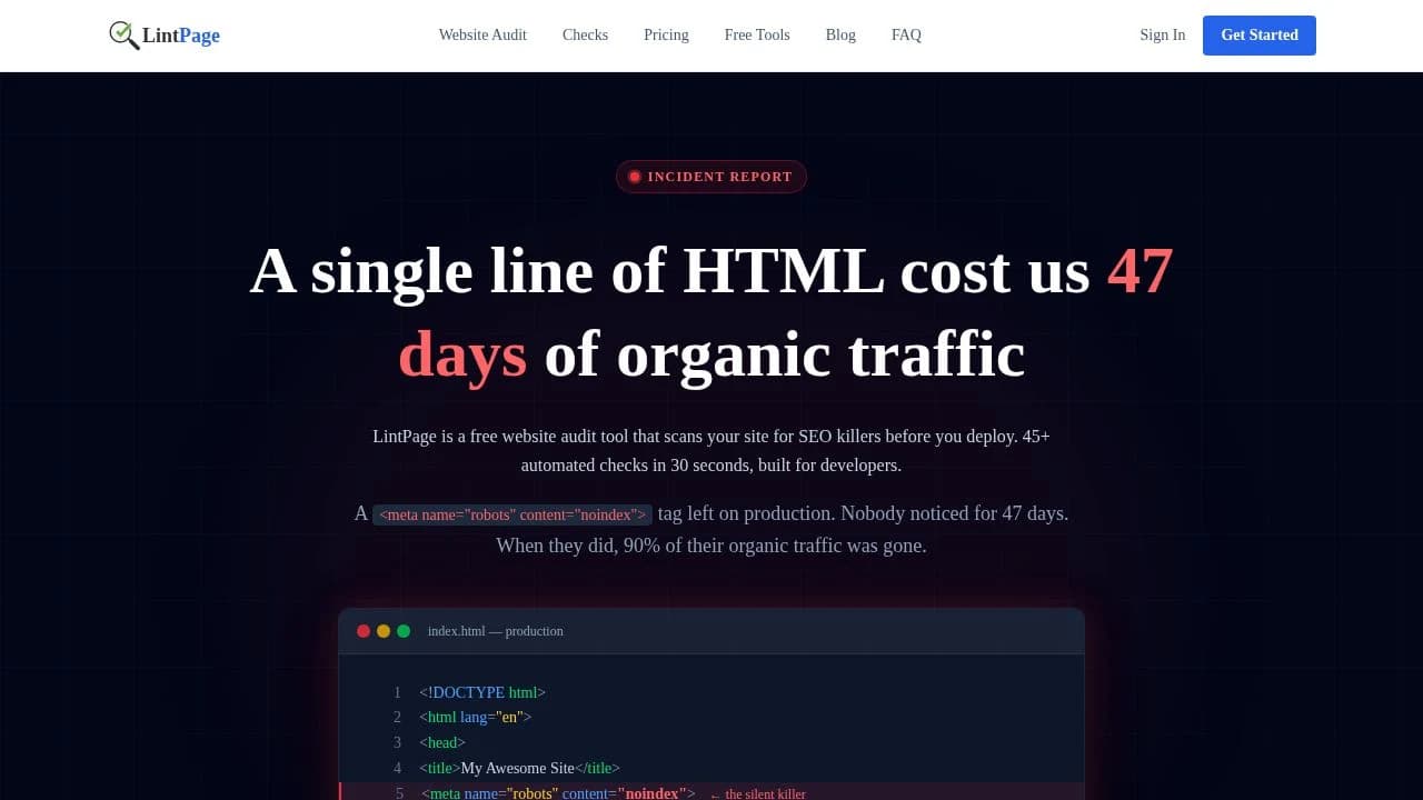 LintPage preview