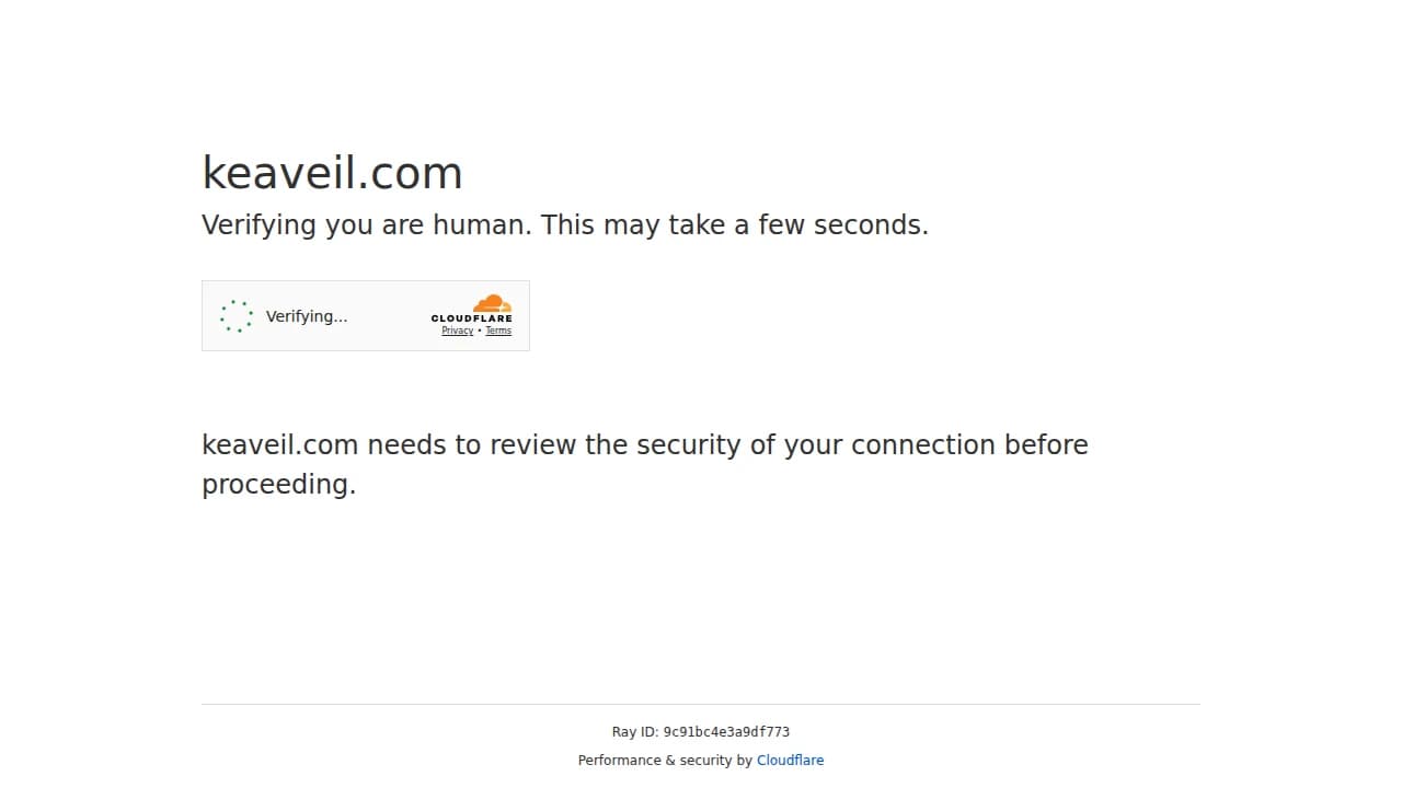 Keaveil website preview