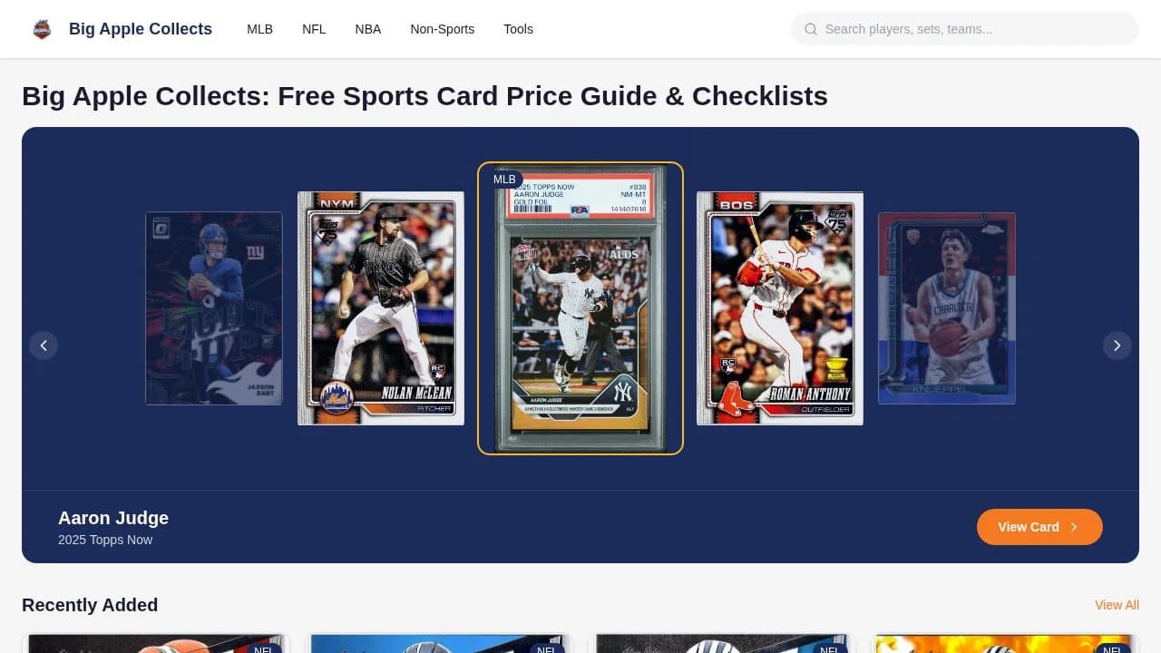 Big Apple Collects website preview