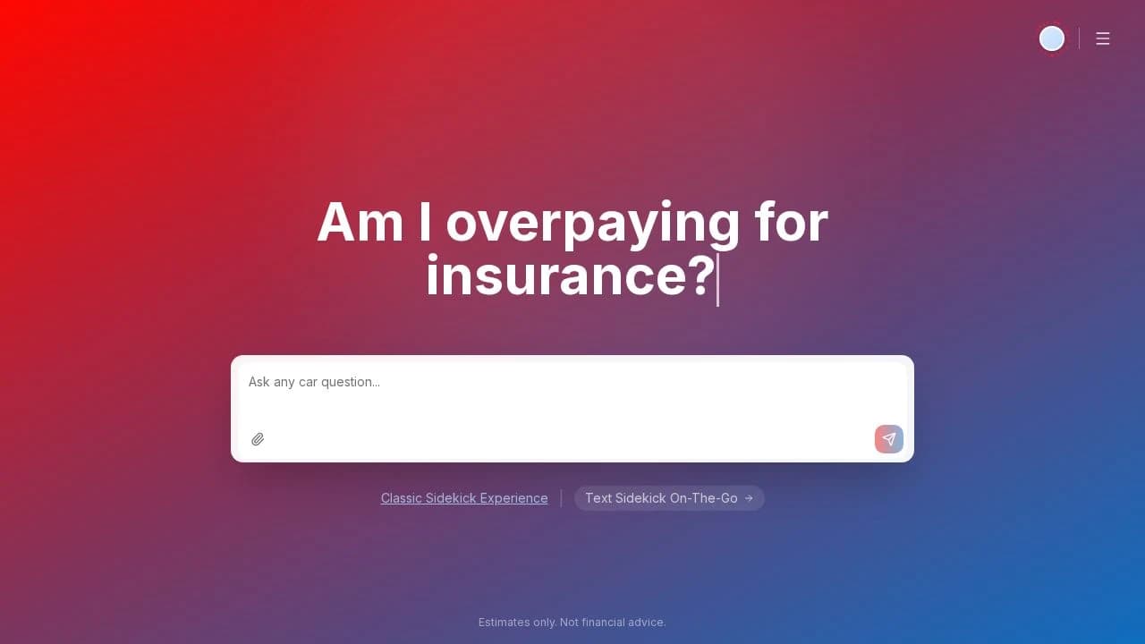 Sidekick website preview
