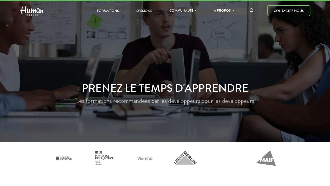 Human Coders website preview