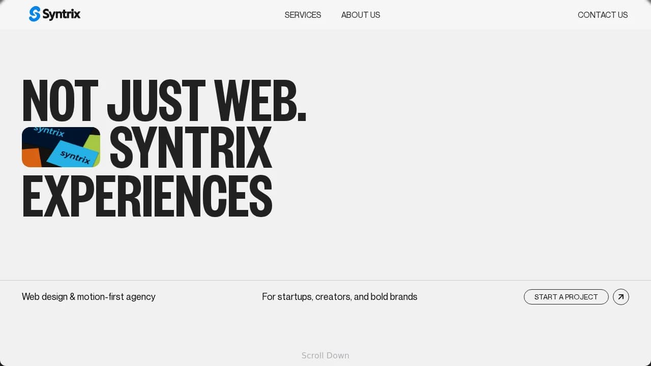 syntrixdesign.vercel.app website preview