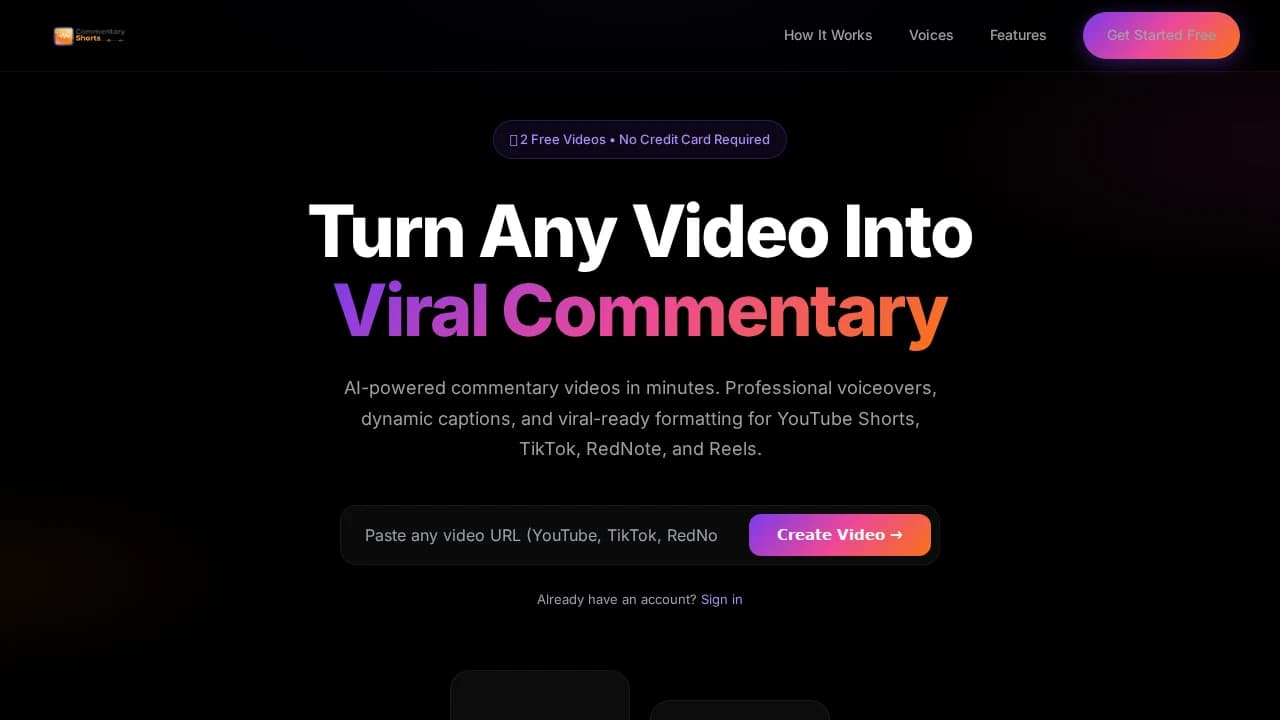 CommentaryShorts preview