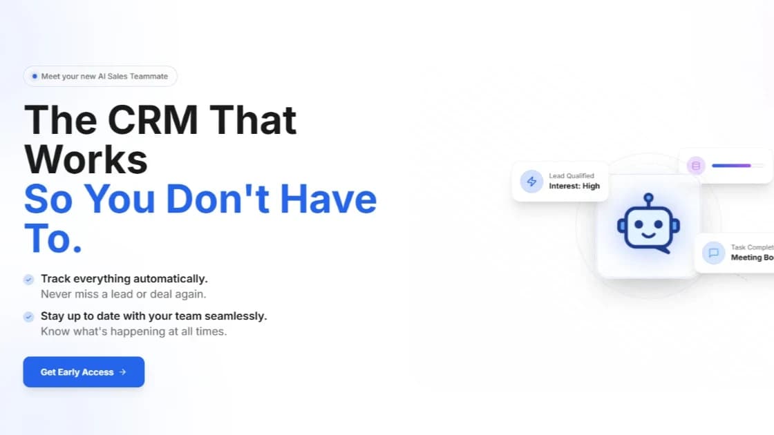 AutoCRM website preview