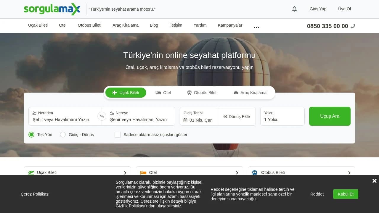 Sorgulamax website preview