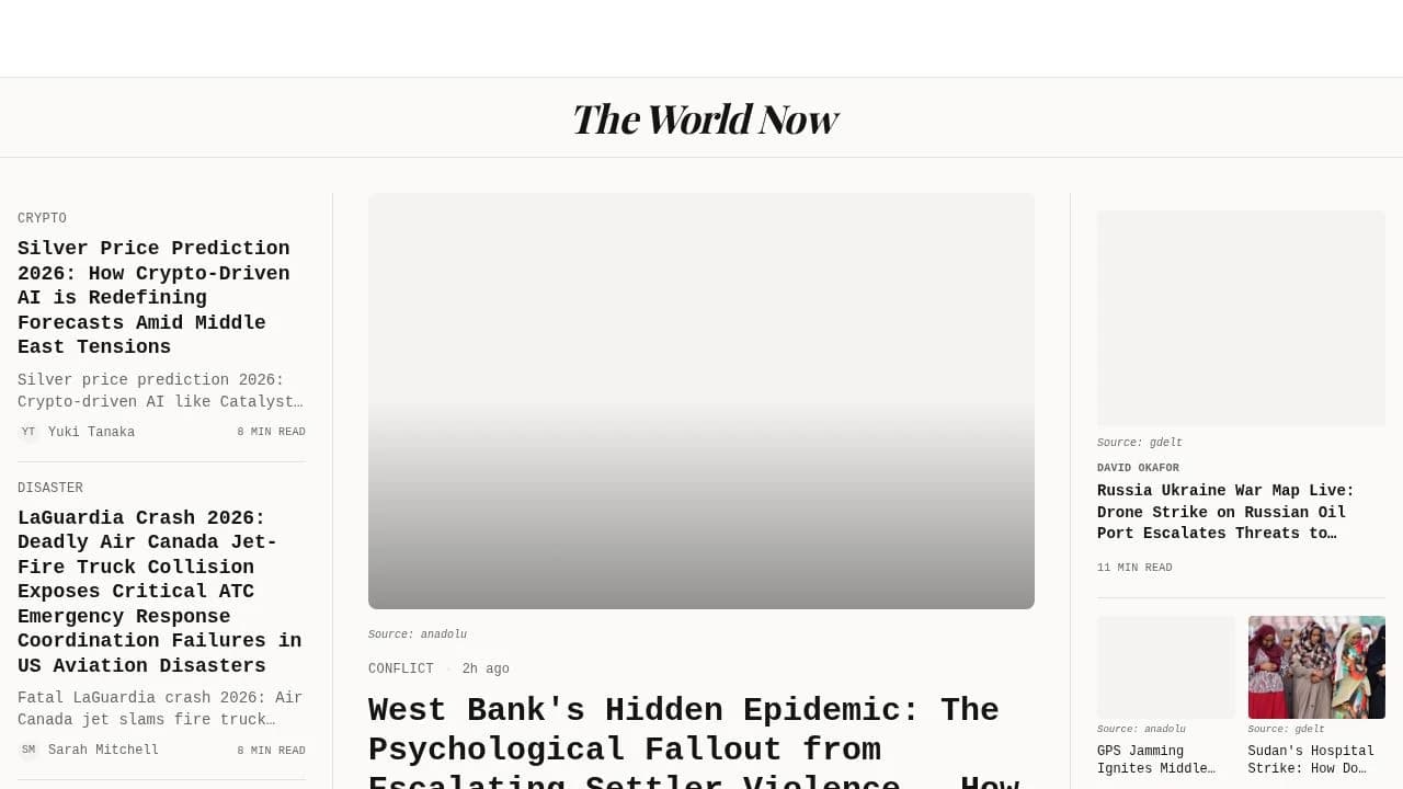 The World Now website preview