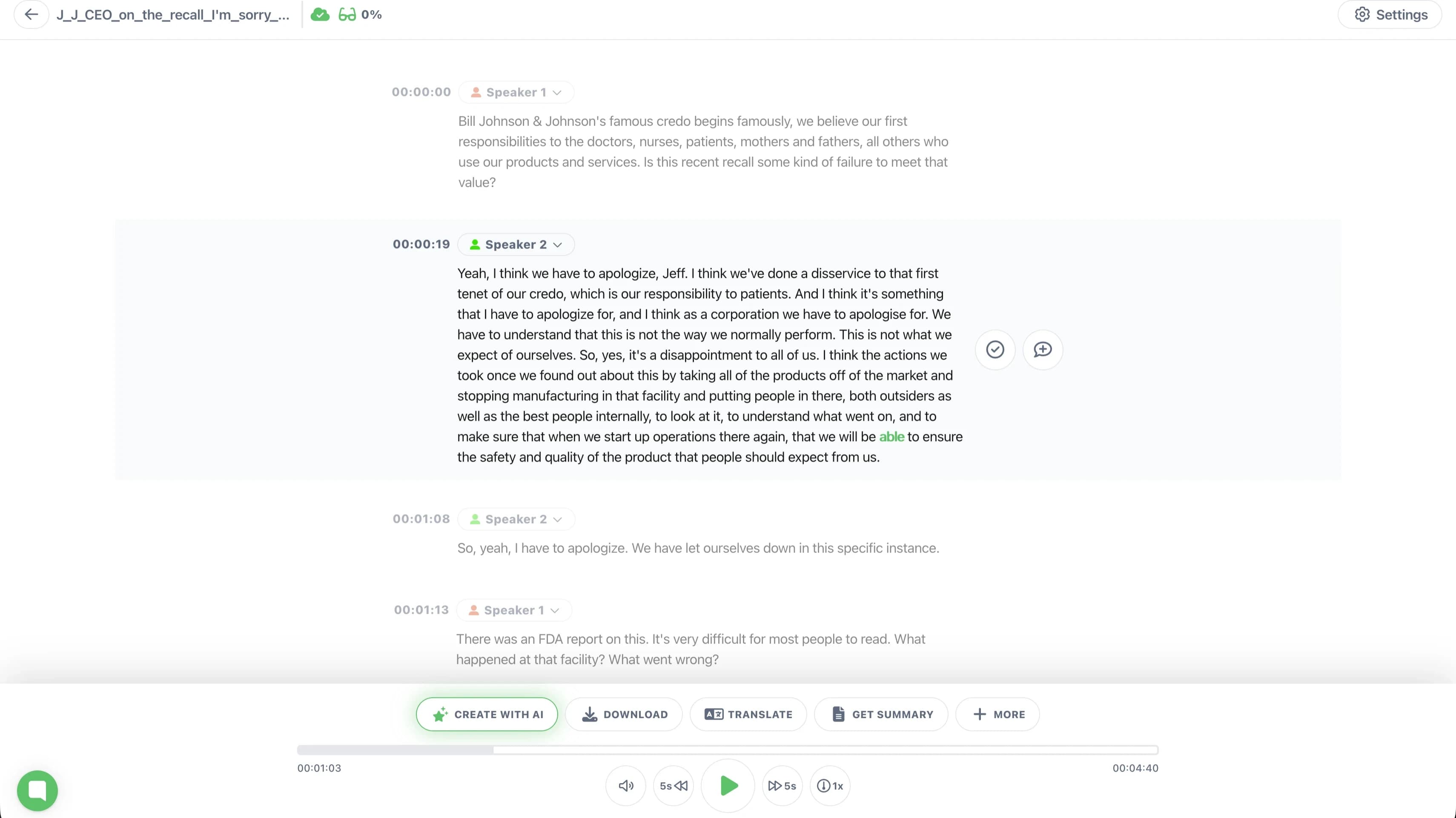 Vatis Tech website preview