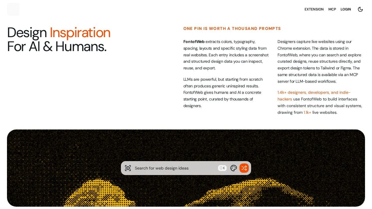 FontofWeb website preview