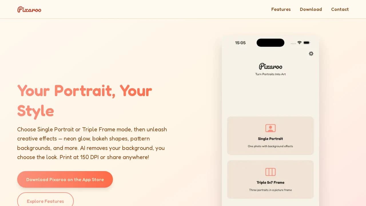 Pixaroo website preview