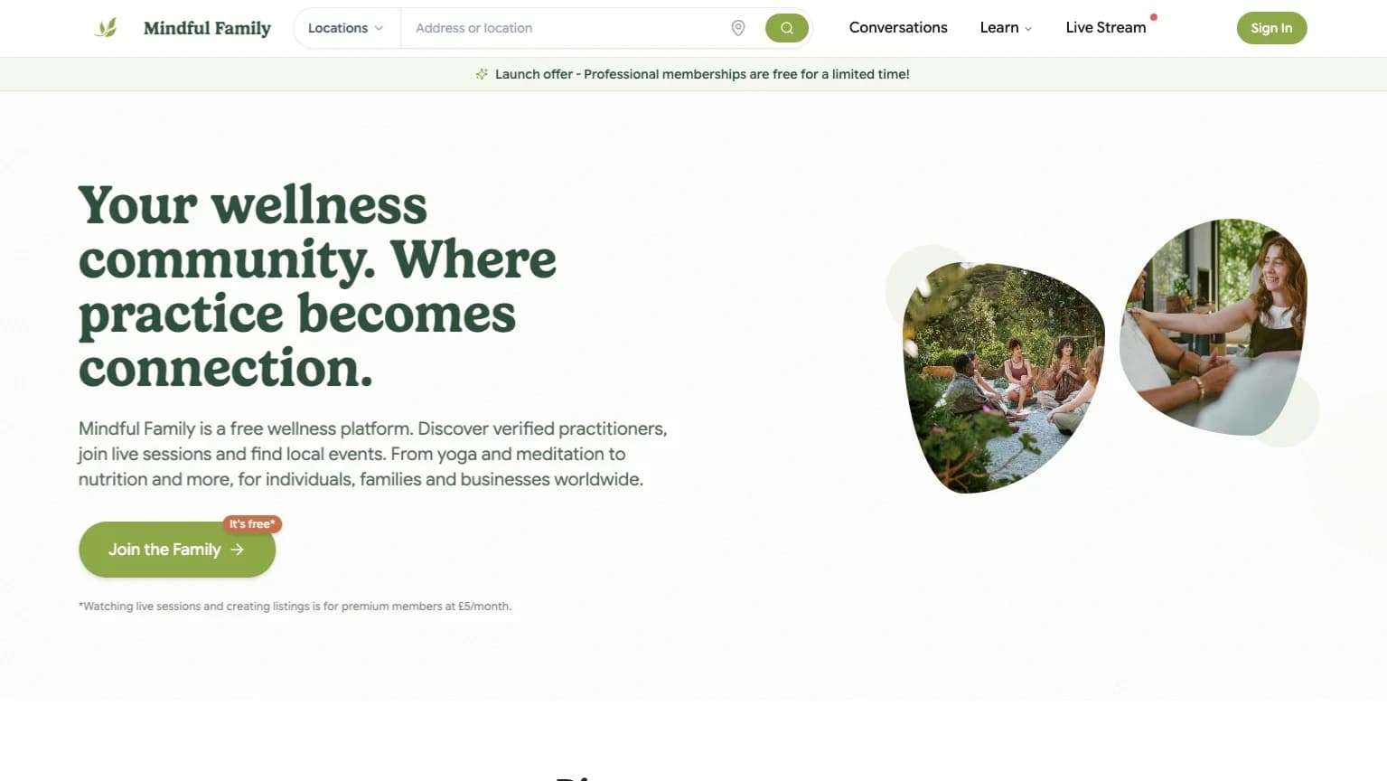 Mindful Family website preview