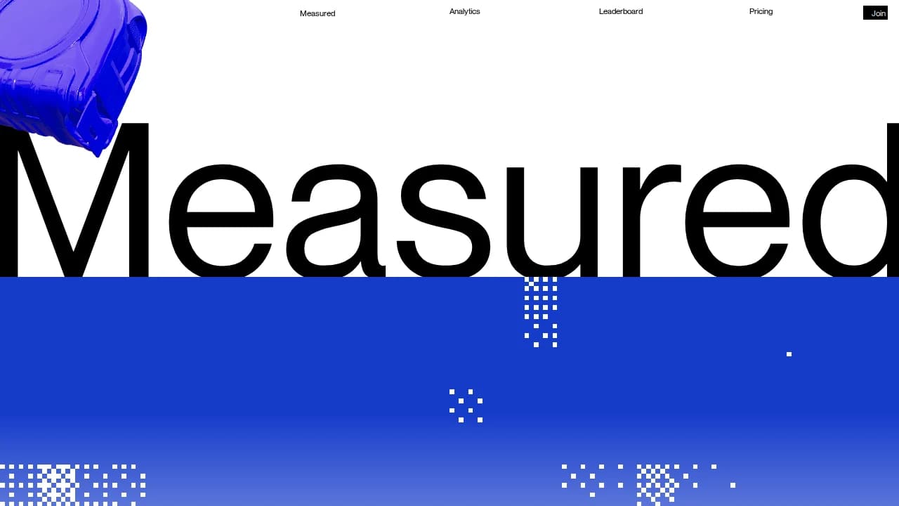 Measured Analytics website preview