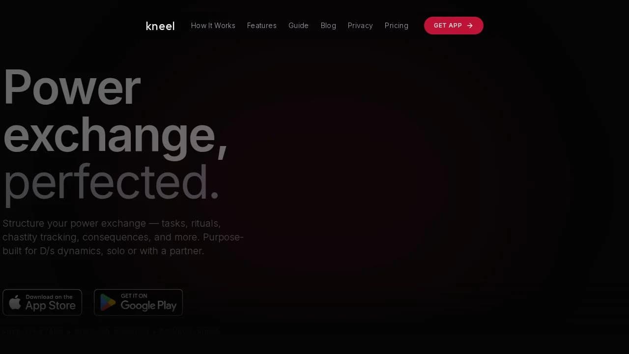 Kneel website preview