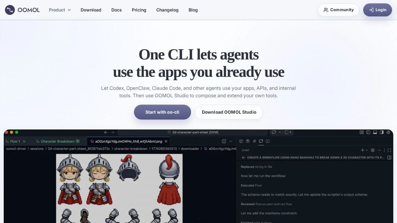 OOMOL website preview