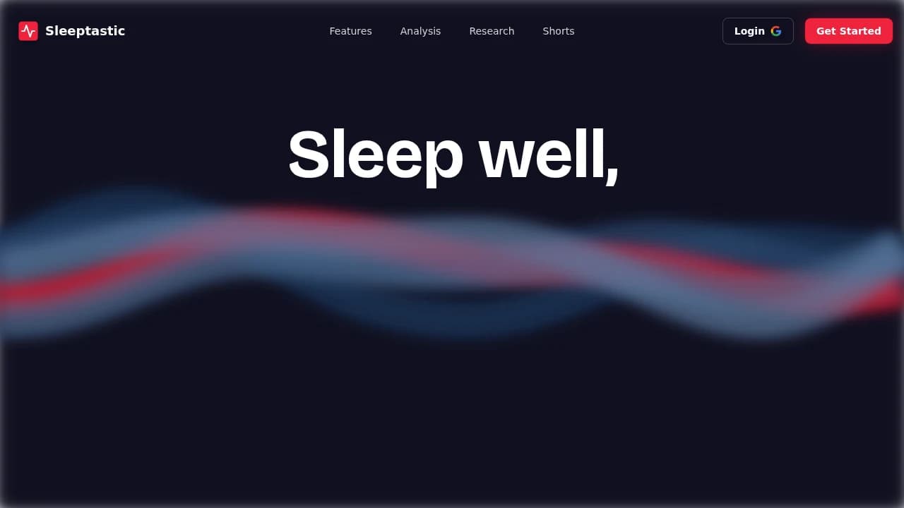 Sleeptastic website preview
