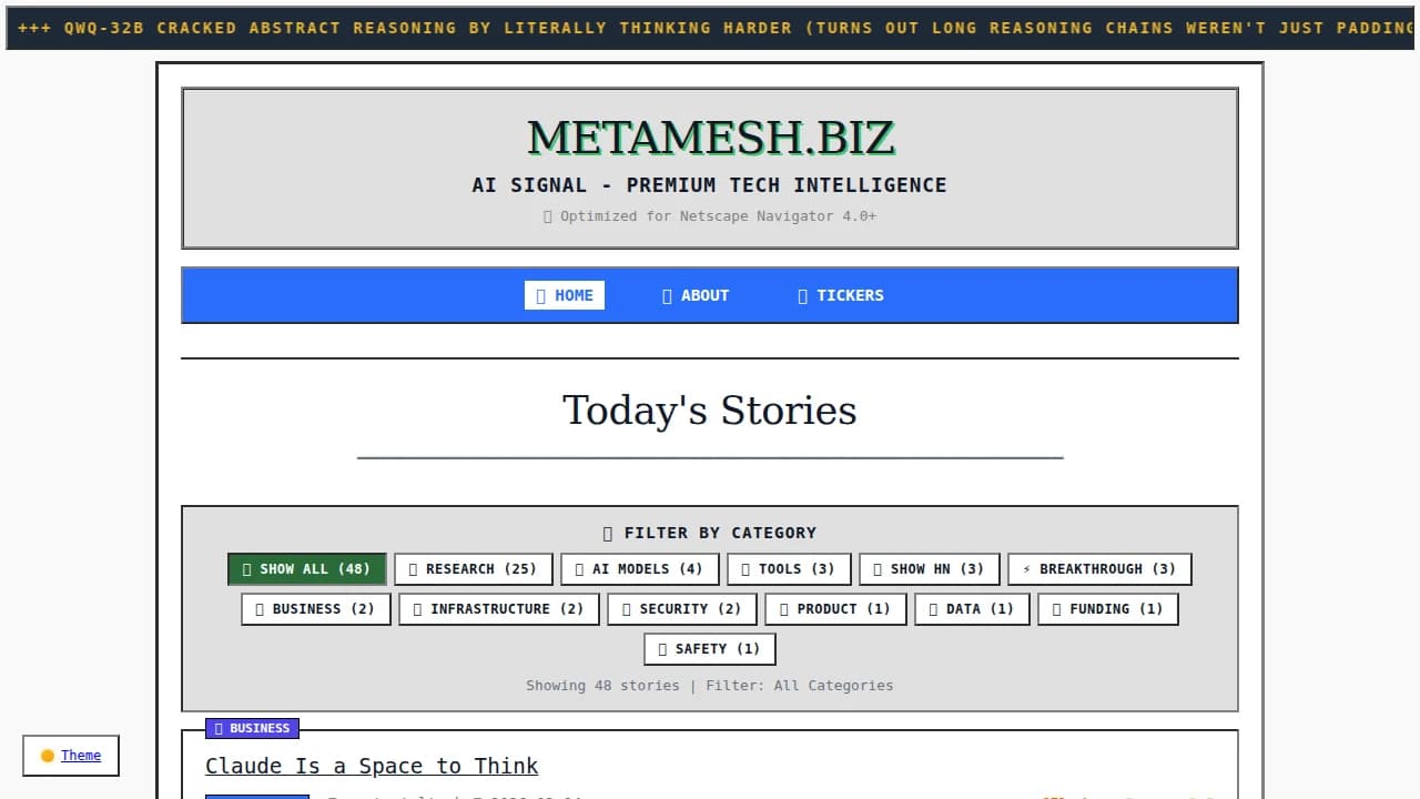 Metamesh website preview