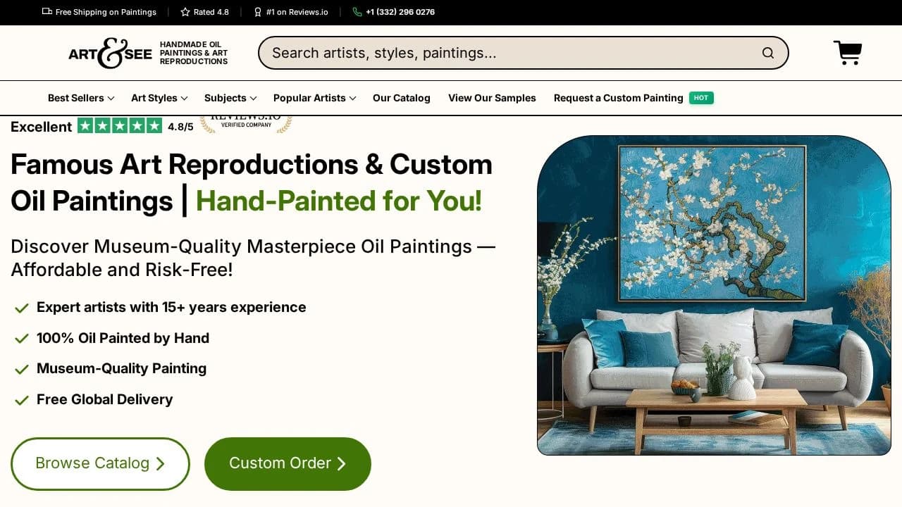 Art & See website preview