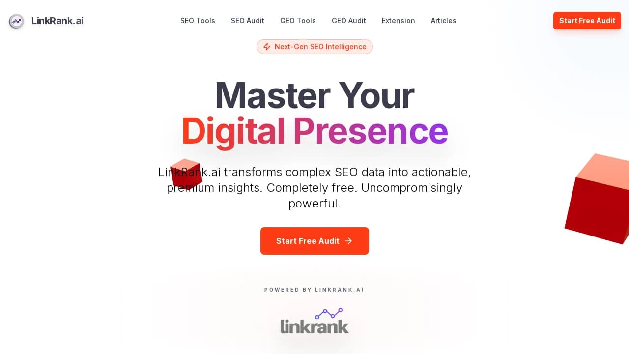 linkrank.ai website preview