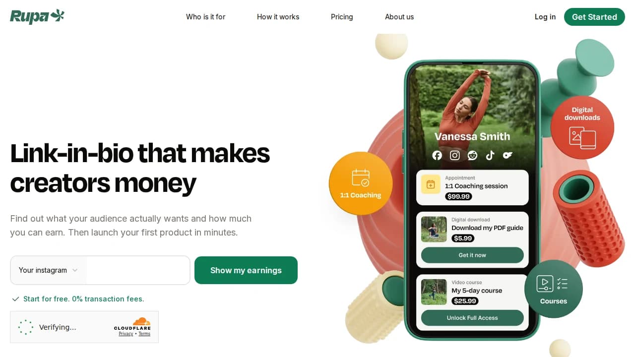 Rupa website preview