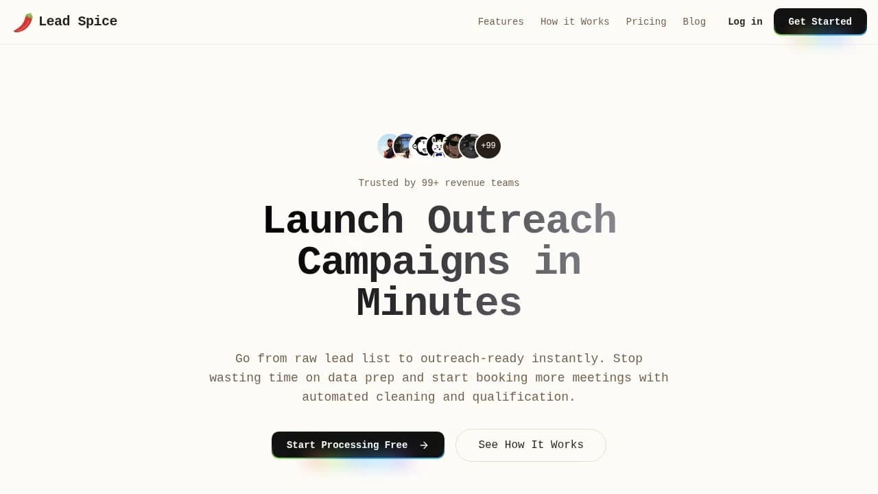 Leadspice website preview