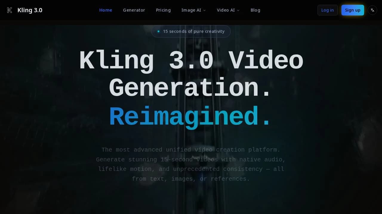 kling3 website preview